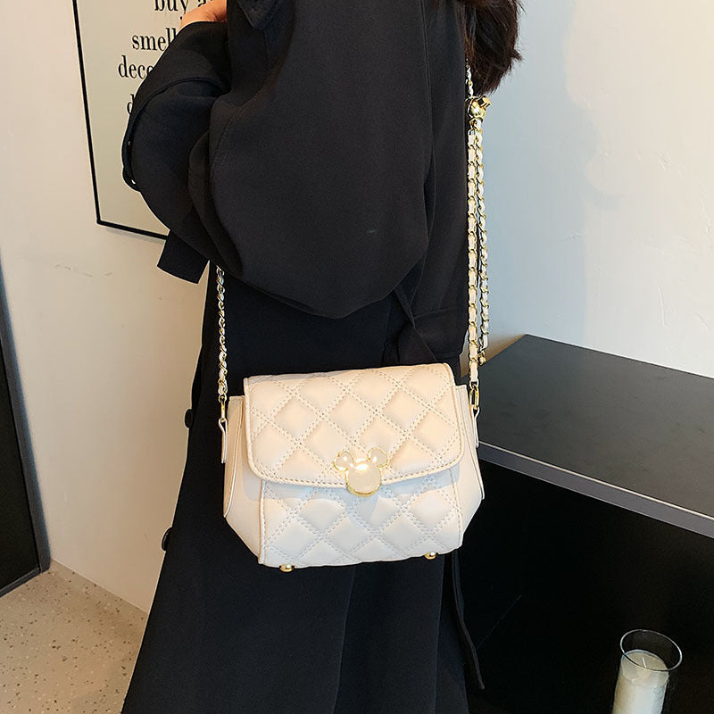 Rhombus Women’s Bag 2026 new fashion chain single shoulder messenger bag
