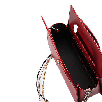 Trapezoid Shape Handbag New Nice Three Colors Chain Tote Ladies Evening Clutch Shoulder Bag