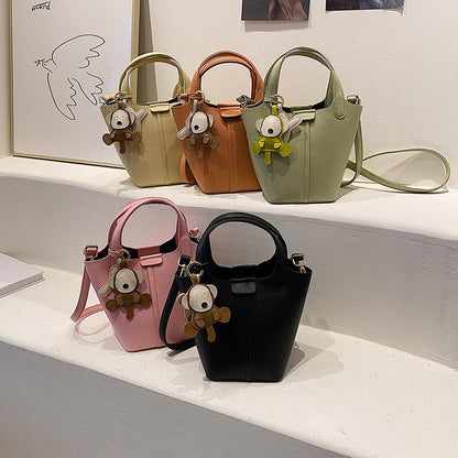 2026 spring basket women’s bag Korean style bucket bag all-match shoulder messenger tote bag
