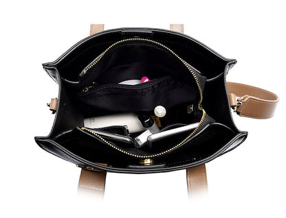 High Quality Luxury Fashion PU Leather Shoulder Bucket Bag New Large Capacity Casual Totes Women Purse and Handbags