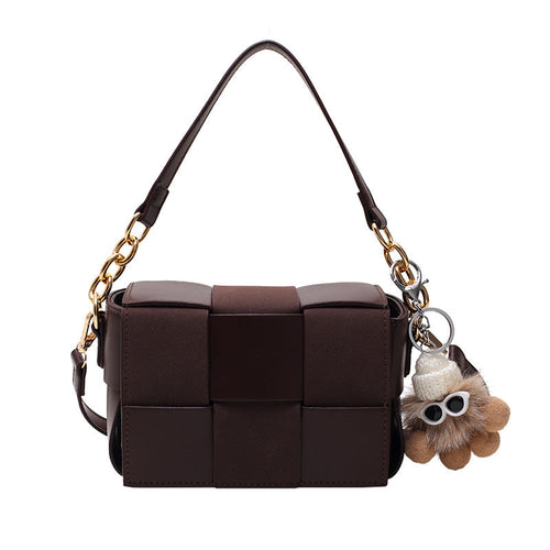 Women Designer  Hand Bag Trendy Woven Small Square Bag Crossbody Purse Hand Bag for Woman