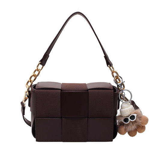 Women Designer  Hand Bag Trendy Woven Small Square Bag Crossbody Purse Hand Bag for Woman