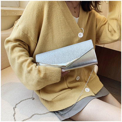 Luxury Envelope Shape Clutch Chain Bags for Women Wallet Female Purse Sequined Evening Dinner Bags
