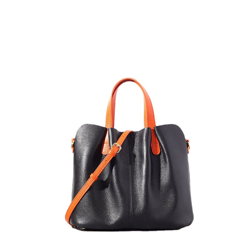 Leather Women’s Bag Commuting Handbag Large Capacity High Quality Tote Bag Fashion Simple Crossbody Bag