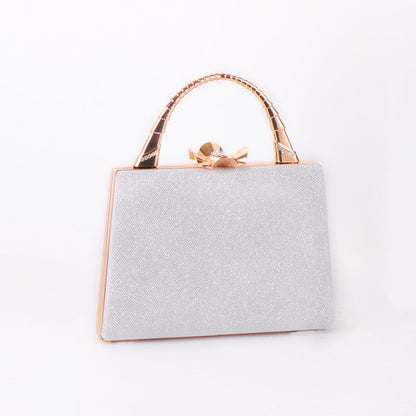 Vintage Shining Pu Clutch Bag Chain Evening Purses for Wedding Party
