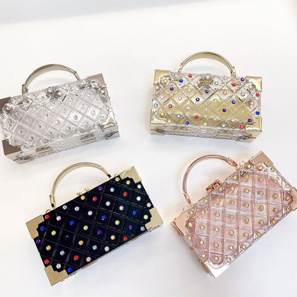 Crystal Clutch Beaded Rhinestone Purse Wedding Party Handbag Ladies Purses Women Bags and Clutches