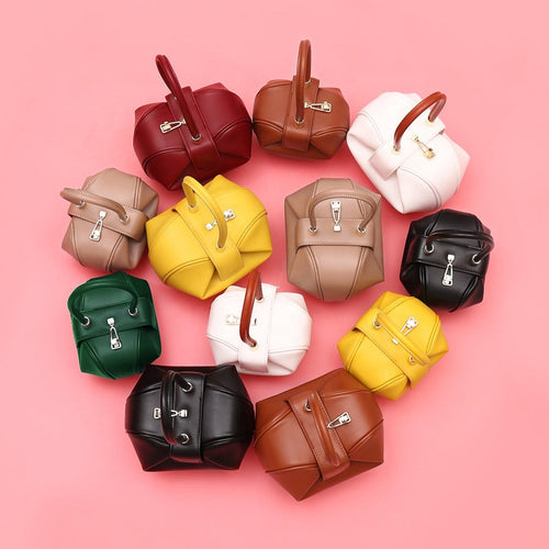 Bags Top Handle Handbags Ladies Luxury Genuine Leather Dumpling Bag For Women