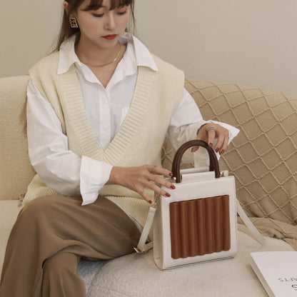 PU leather bucket bag for women sac bolso bandolera