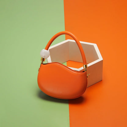New pea bag 2026 niche design handbag trend personality candy color one-shoulder diagonal women’s bag