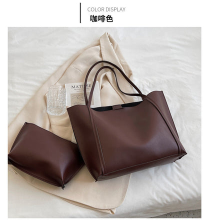 Retro large-capacity bag women 2026 new fashionable fashion retro tote bag shoulder bags