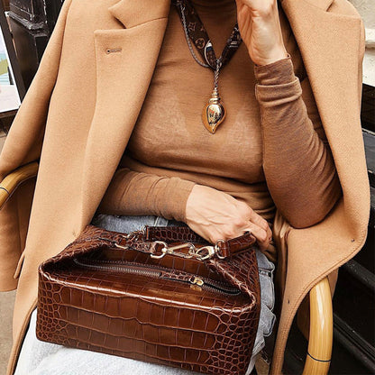 New Arrival Embossed Alligator Pattern High Quality Women Clutch Bags Small Rectangle Box Hand Bag ladies