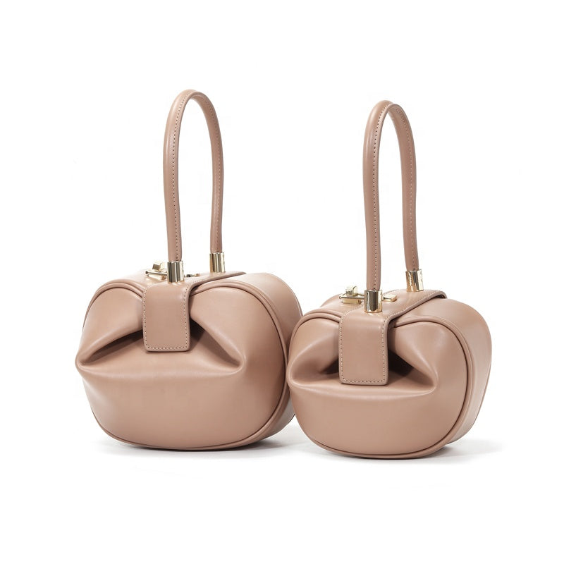 Bags Top Handle Handbags Ladies Luxury Genuine Leather Dumpling Bag For Women