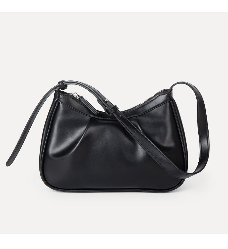 2026 new high quality PU leather women handbag niche Korean fashion portable one-shoulder armpit cloud bag for lady