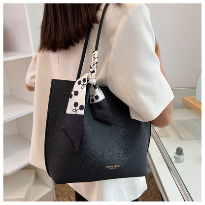2026 Women’s Tote Bags with Printed Vegan Leather Lady Handbag Shoulder Tote Bag Sets