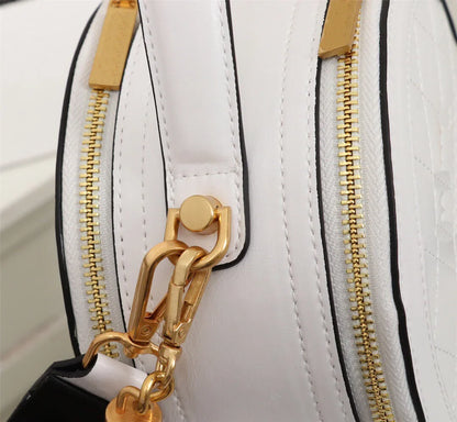 Black Leather Round Trending Designer Luxury Brand Bags Women Handbags Ladies