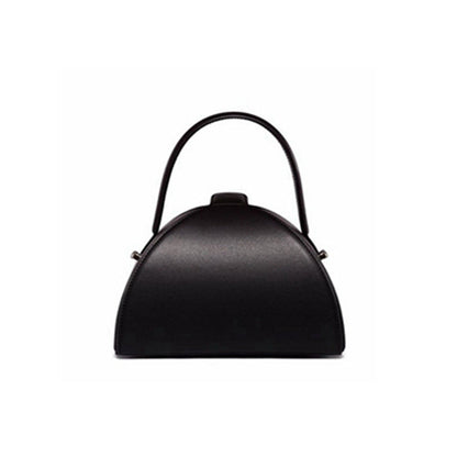 Bag women new trend box crossbody PU leather half round bag handbag shoulder trendy bag for ladies