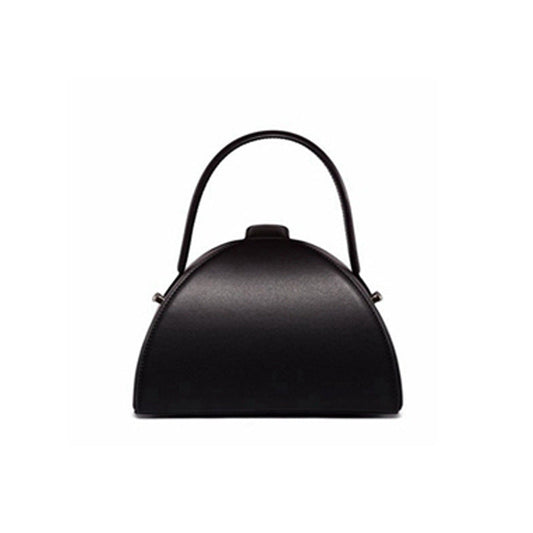 Bag women new trend box crossbody PU leather half round bag handbag shoulder trendy bag for ladies
