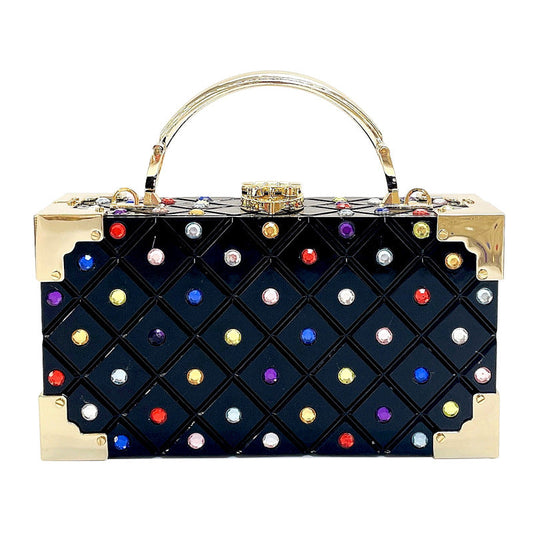 Crystal Clutch Beaded Rhinestone Purse Wedding Party Handbag Ladies Purses Women Bags and Clutches