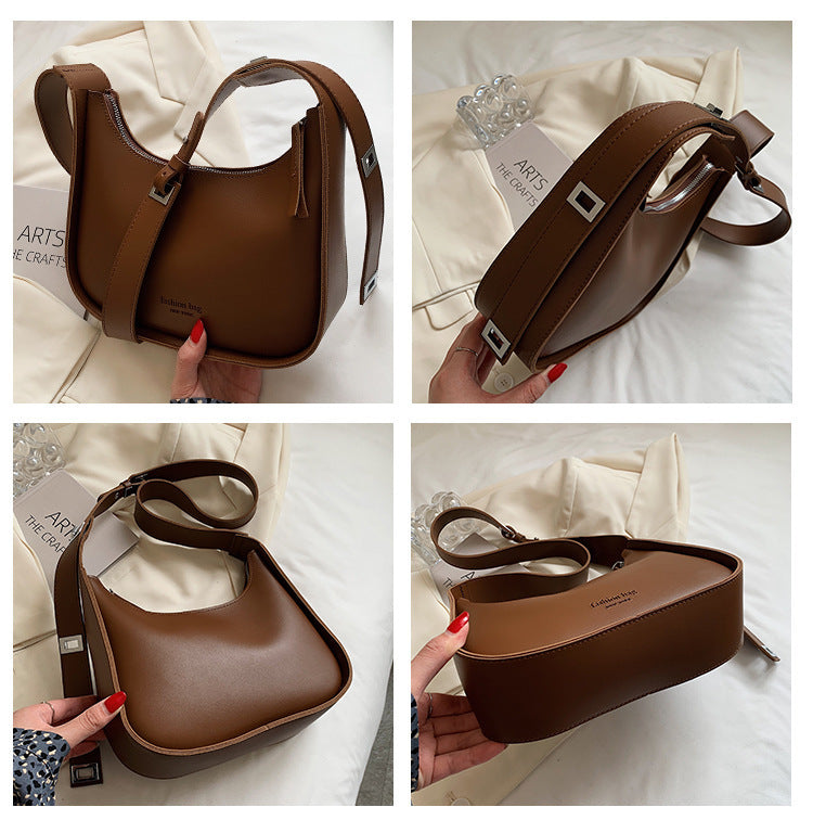 New fashion women’s bag 2026 design messenger bag versatile texture casual shoulder bag