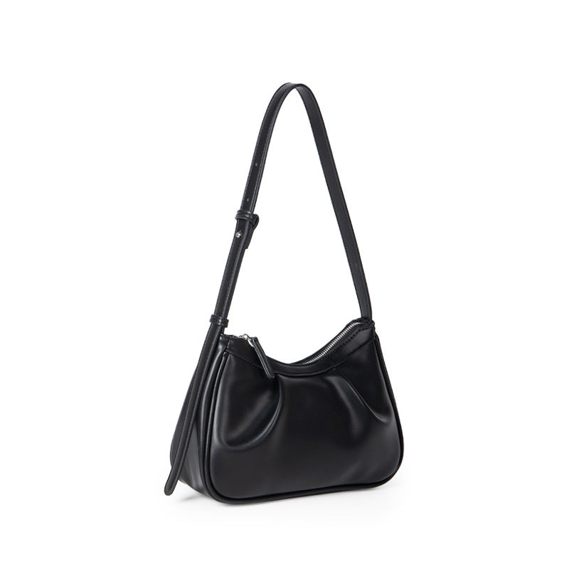 2026 new high quality PU leather women handbag niche Korean fashion portable one-shoulder armpit cloud bag for lady