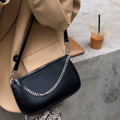 Three-in-one cross-shoulder bag fashionable cool chain cross-body bag girl’s handbag