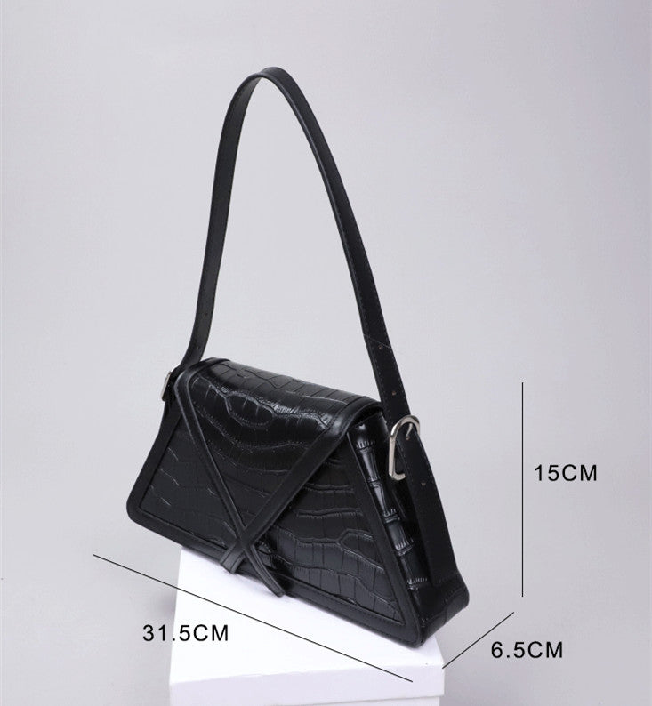 Chic Bag Fashion Design Trapezoidal Shoulder Bag For Women PU Leather Women’s Handbag