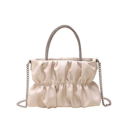 2026 Hot Selling Chain Handbag Woman Simple Wrinkled Cloud Bag Cross-body Women’s Small Tote Bag PU Single Guangdong Srl 3 Pcs