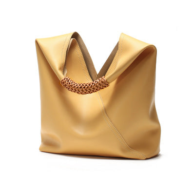 Newest Luxury Designer Large Capacity Oversized Bucket Bag For Women Leather Handbag