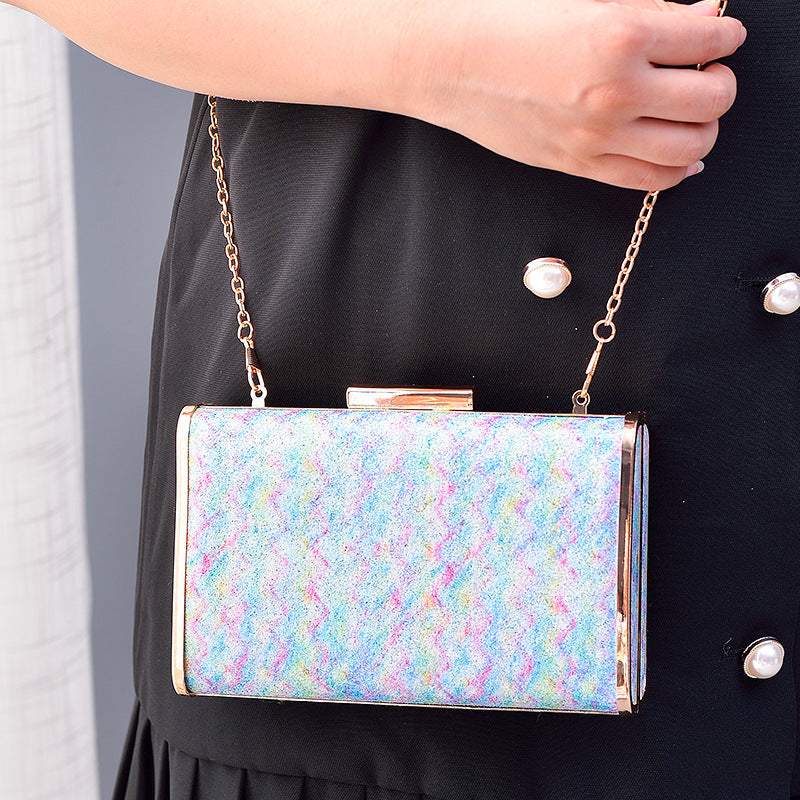 Manufacturer Latest High Quality Colorful Evening Clutch 2026 Rainbow Bag Bridal Purse Evening Bag Clutch
