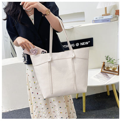 Korean style 2026 new casual simple handbag tote bag large capacity fashion shoulder bag for women