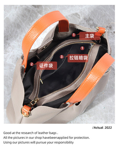 Leather Women’s Bag Commuting Handbag Large Capacity High Quality Tote Bag Fashion Simple Crossbody Bag
