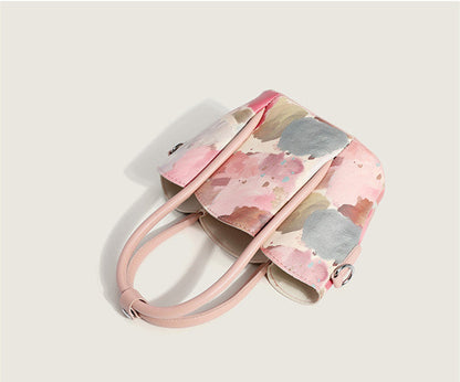 New Trendy Floral Printing Bag All-match Women Hand Bag Sets High Quality Soft PU Leather Ladies Crossbody Bag