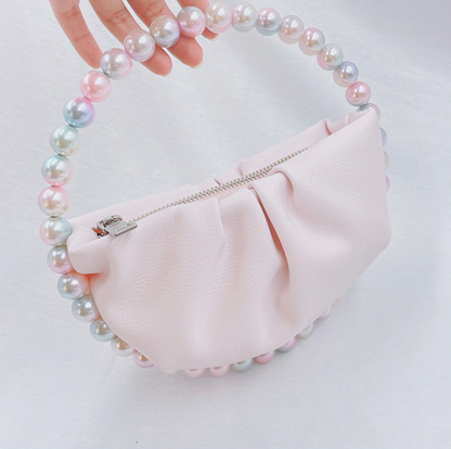 NEW Bead Circular Evening Bag For Women Bling Handbags Fashion Ladies Party Round Clutch bags and Wedding Purse