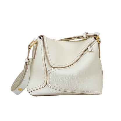 Women’s bag full grain cowhide leather shoulder tote bag armpit bag fashion simple style for ladies