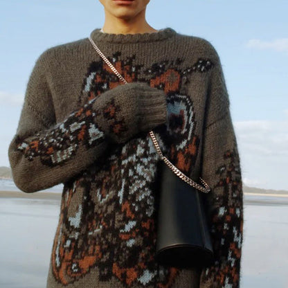 New bag high-quality bucket bag Korean niche thick chain semi-circular handle ins messenger bag