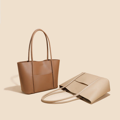 Cow Leather tote bag high-capacity design Handbag trend all-in-one genuine leather shoulder bag handmade bag is