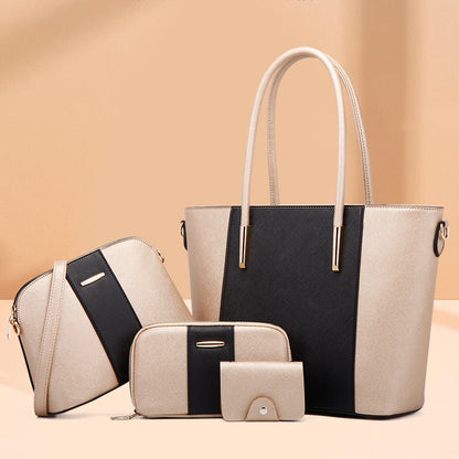 2026 price office bag 4pcs handbag set PU leather handbag for women