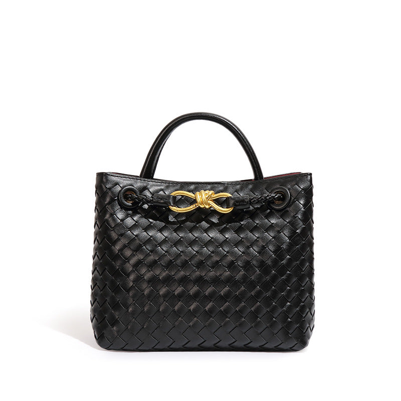 Women designer bag large-capacity handbag female simple hand-woven bag shoulder two compartment tote bag