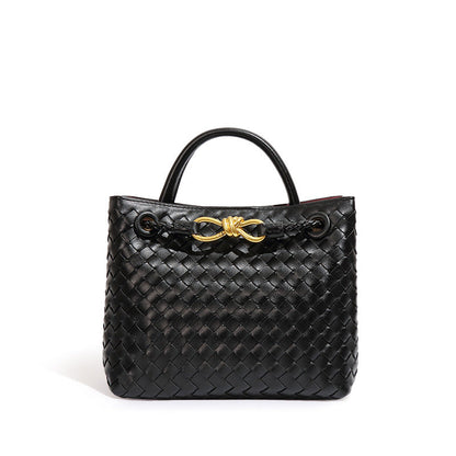 Women designer bag large-capacity handbag female simple hand-woven bag shoulder two compartment tote bag