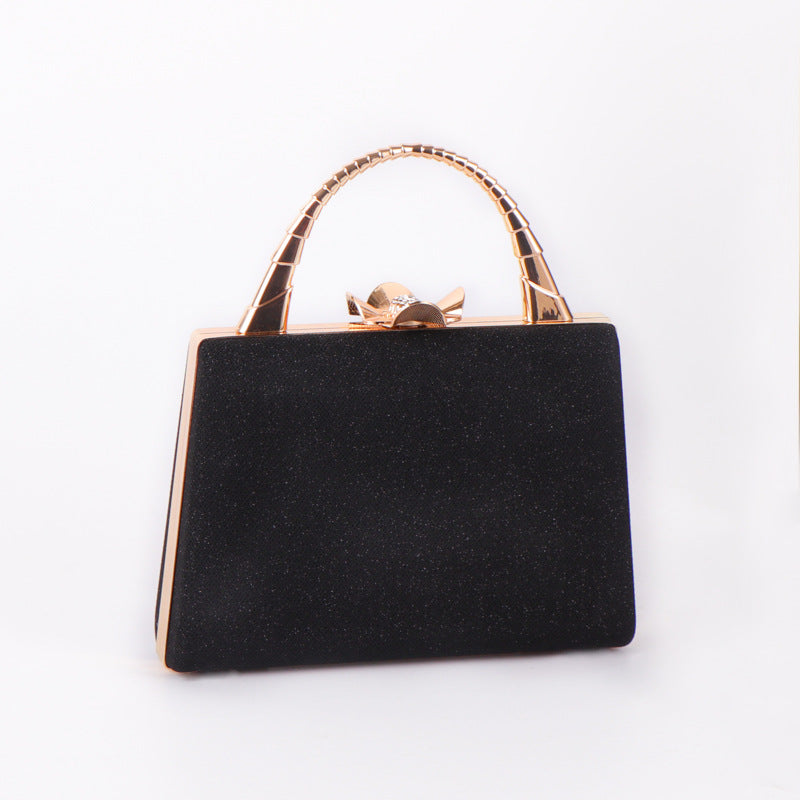 Vintage Shining Pu Clutch Bag Chain Evening Purses for Wedding Party