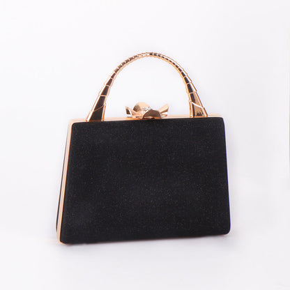 Vintage Shining Pu Clutch Bag Chain Evening Purses for Wedding Party