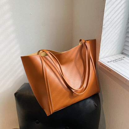 Retro large-capacity bag women 2026 new fashionable fashion retro tote bag shoulder bags