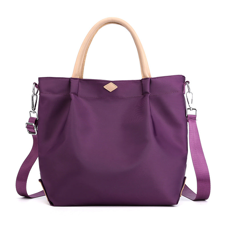 Amazon Popular Fashion Waterproof Hand Bag Durable Nylon Women Ladies Tote Messenger Bag