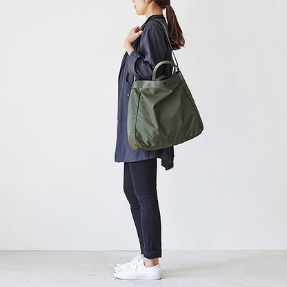 New Korean style fashion large capacity reusable Nylon bag travel fitness college student shoulder tote bag