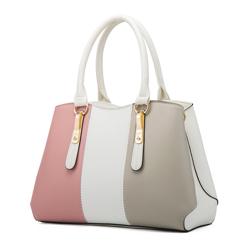 Stitching Handbags For Ladies Shoulder Bags Large Capacity Women Hand Bags 4 in 1