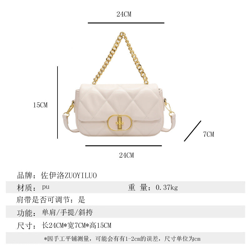 Lingge chain bag 2026 new women’s bag high-end women’s bag
