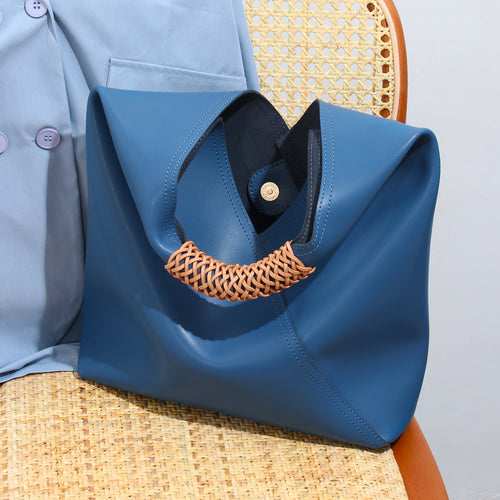 Newest Luxury Designer Large Capacity Oversized Bucket Bag For Women Leather Handbag